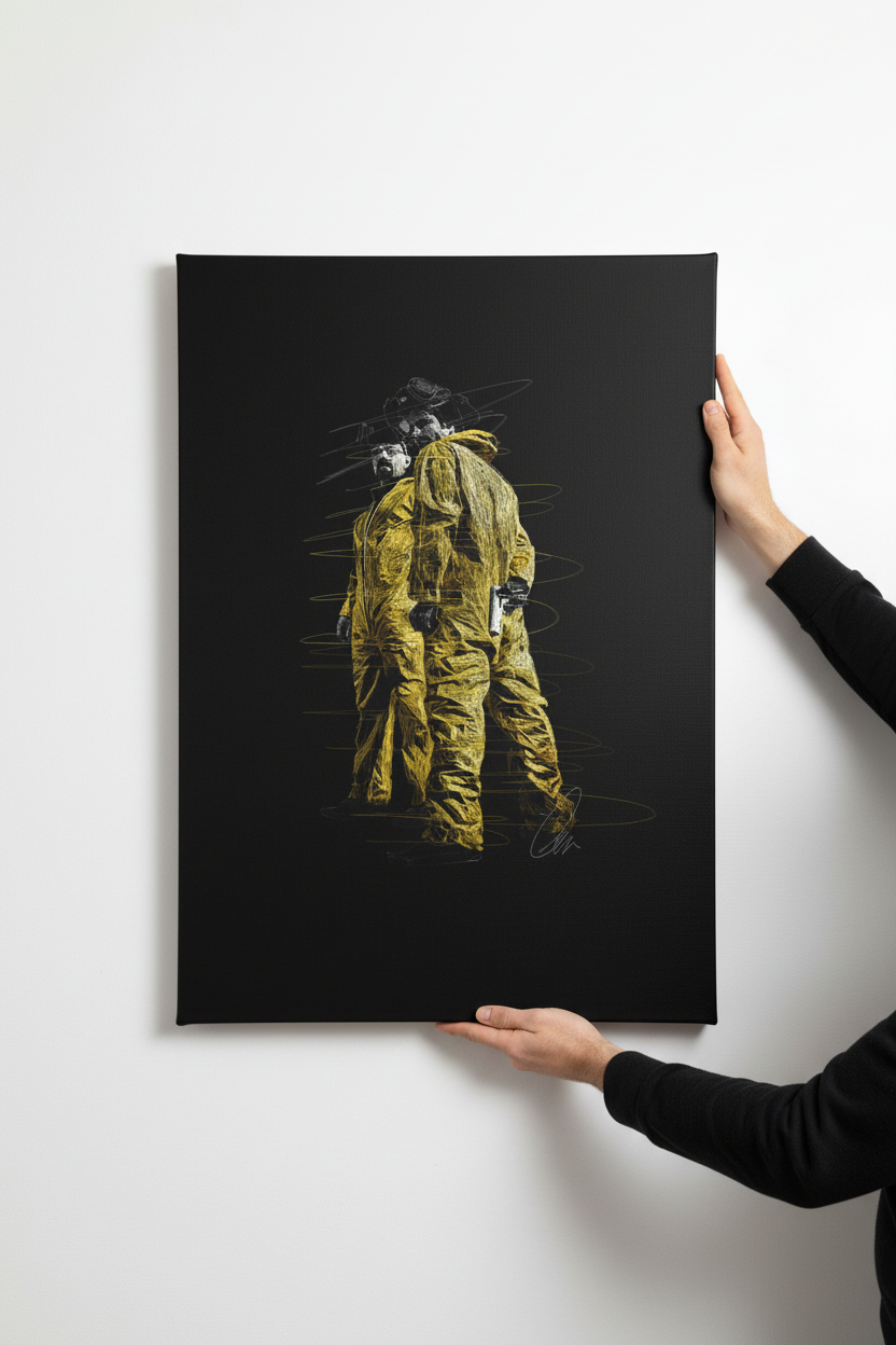 Hands hanging Breaking Bad canvas