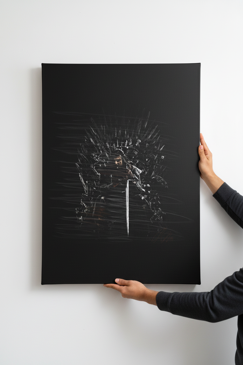 Hands hanging GoT canvas