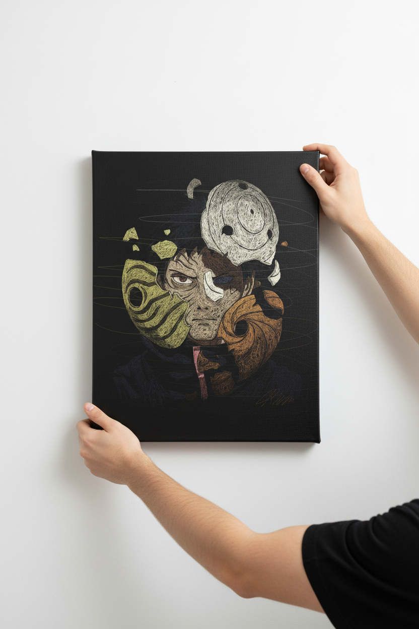Hands hanging Obito canvas