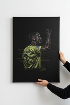 Hands hanging Ronaldo canvas