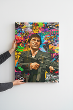 Hands hanging Scarface canvas