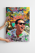 Hands hanging Wolf of Wall Street canvas