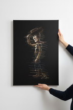 Hands hanging Woody canvas
