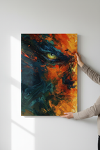 Hands holding Wild Eye canvas