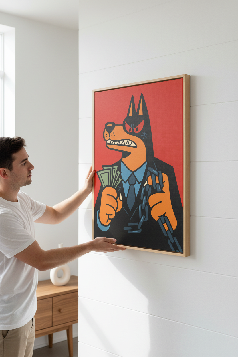Hanging Canvas on Wall