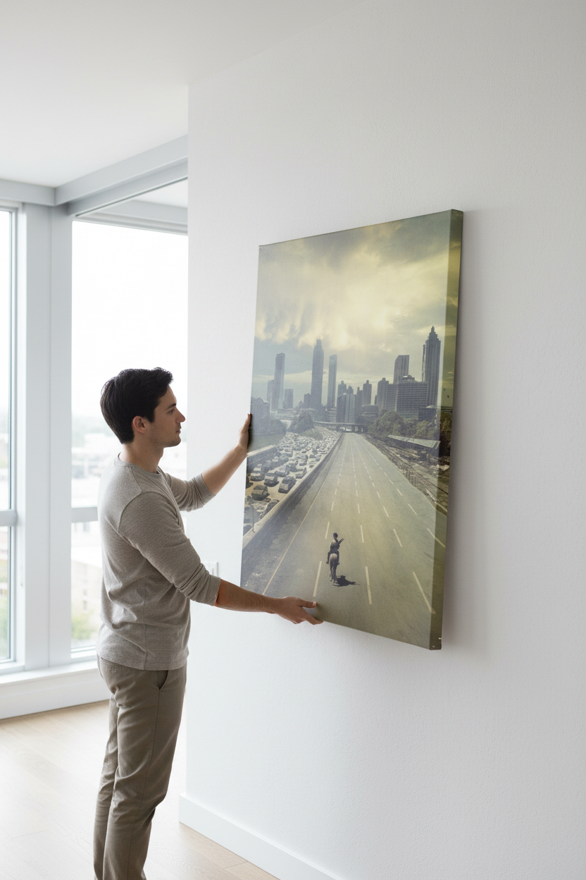 Hanging Frameless Canvas