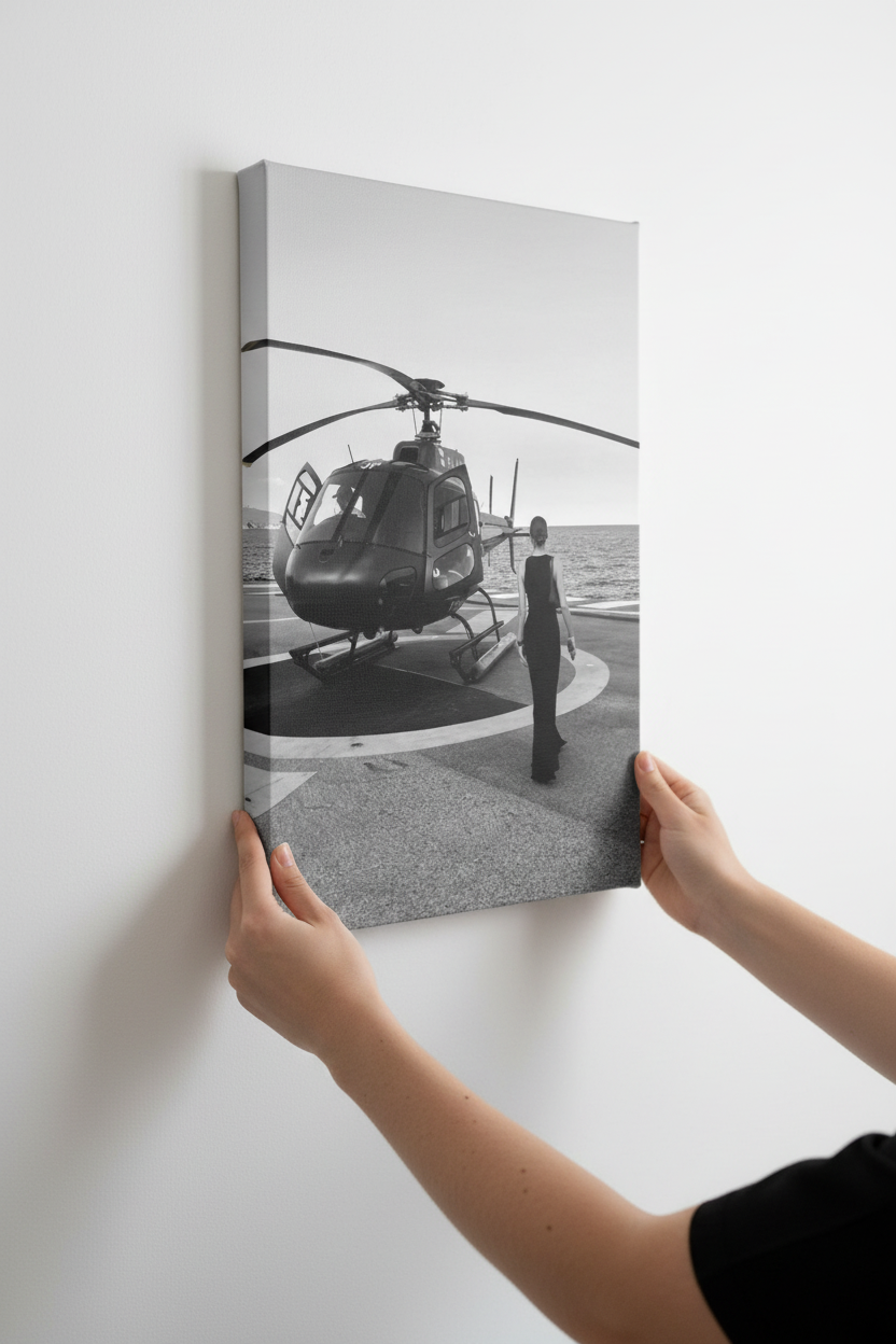 Helicopter Canvas - Installation Shot