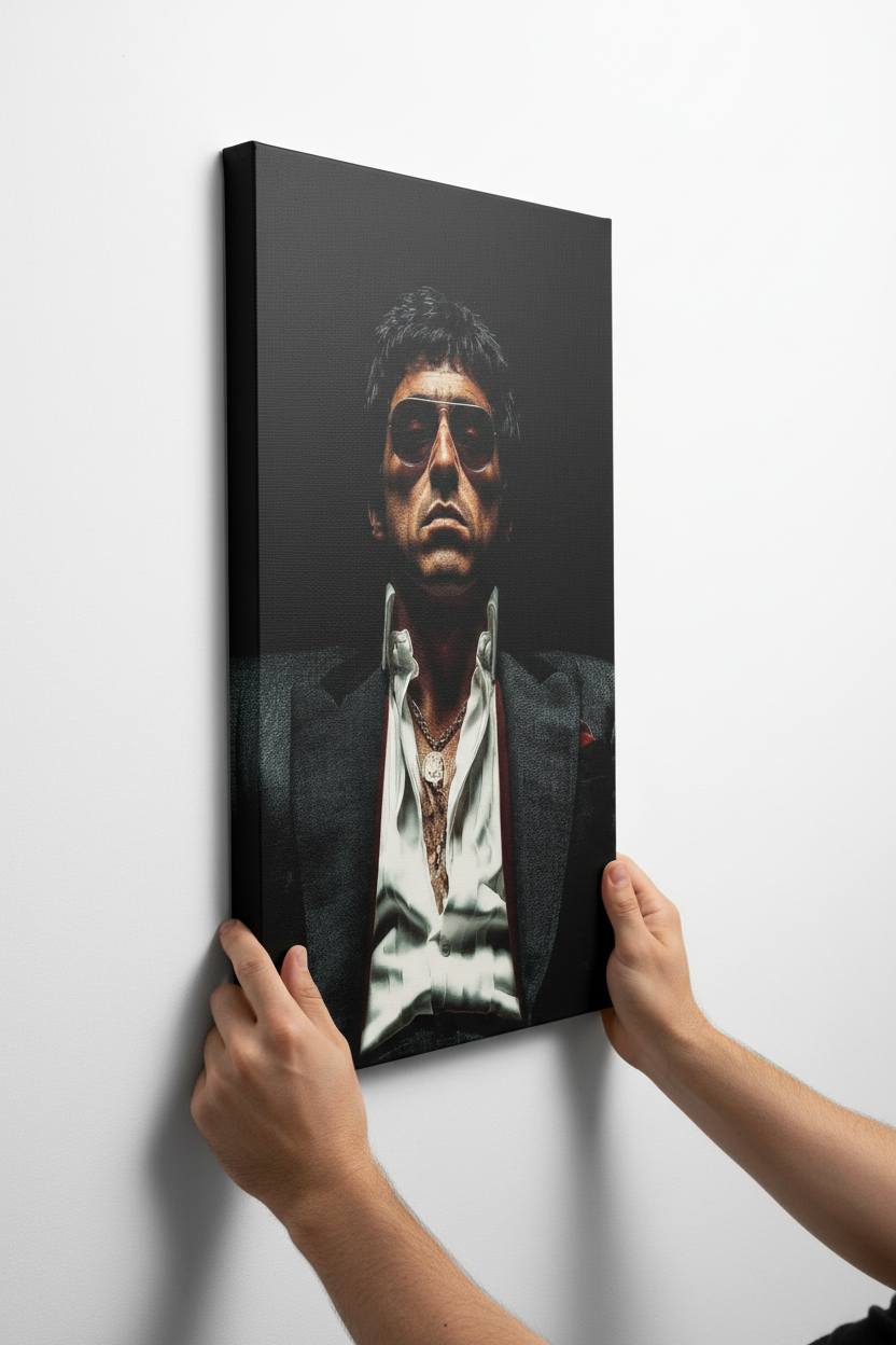 Scarface close-up πλάγια γωνία