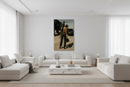 Luxury Lifestyle frameless canvas in minimal luxury living room