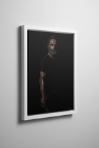 Rick Grimes Canvas με Λευκή Κορνίζα