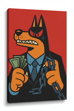 Doberman Hustler full canvas view