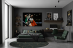 Double Champ Conor McGregor frameless canvas in UFC fan room