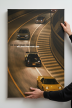 Realistic hands hanging Car Prayer frameless canvas