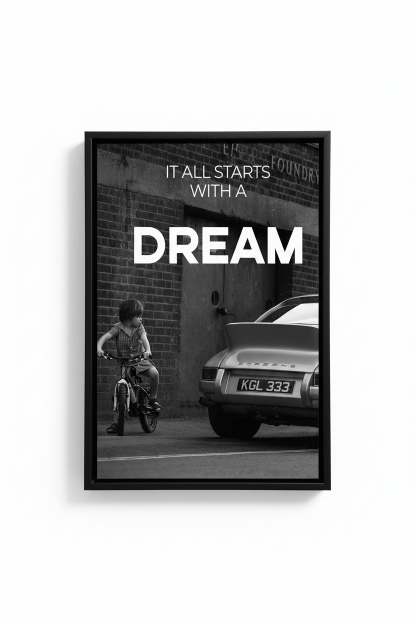 It All Starts With A Dream - Μαύρη Κορνίζα