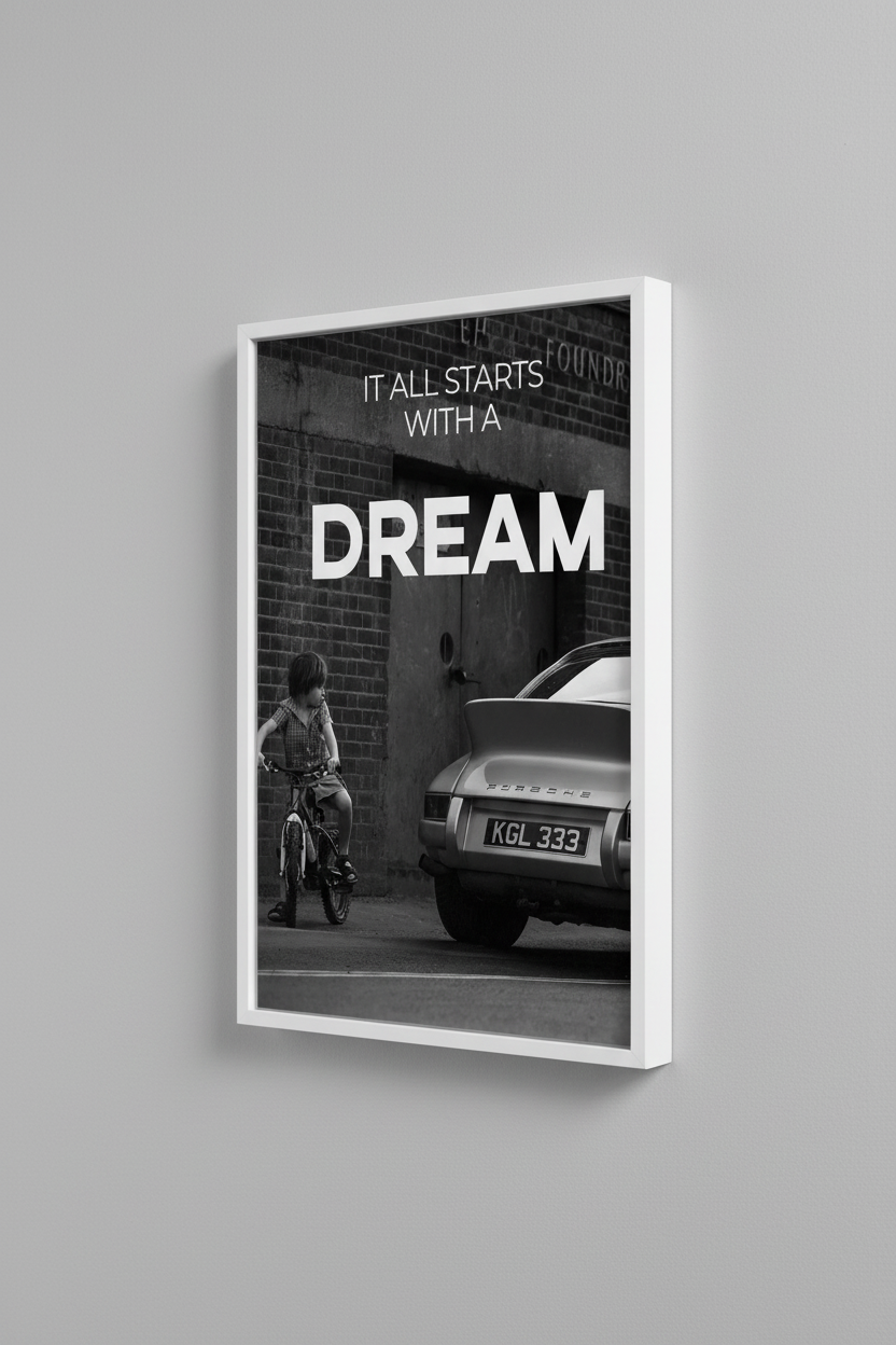 It All Starts With A Dream - Λευκή Κορνίζα