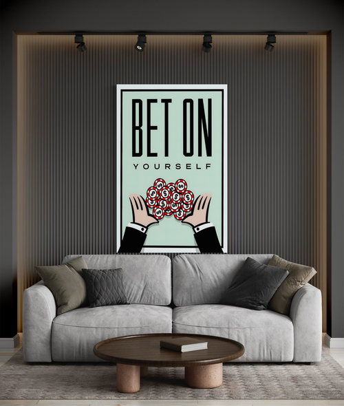 Bet On Yourself – Motivational Canvas