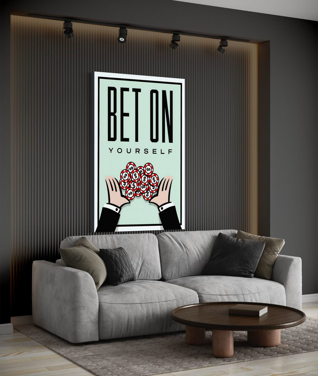 Bet On Yourself – Motivational Canvas