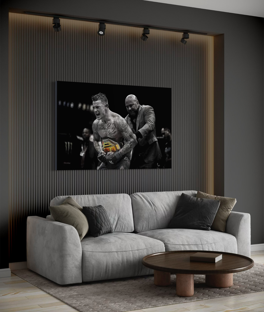 Victory Earned – Dustin Poirier Champion Canvas