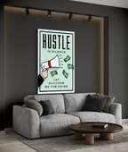 Hustle in Silence – Motivational Canvas