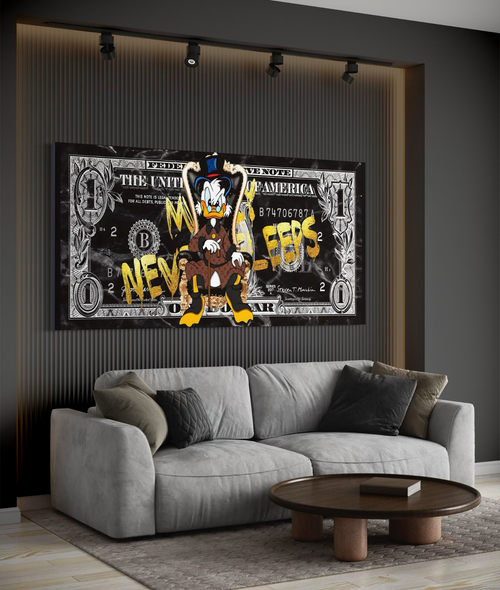 Money Never Sleeps Canvas