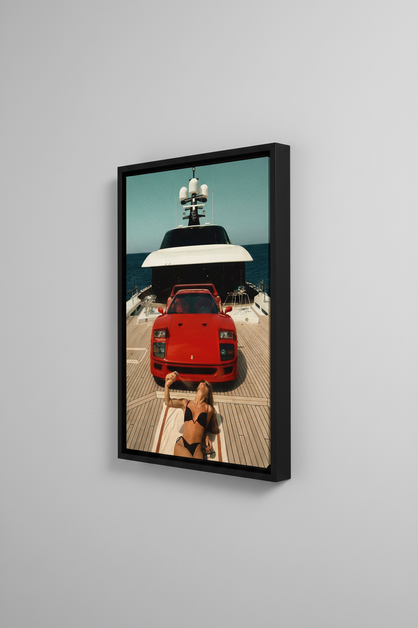 Luxury Lifestyle Canvas με Μαύρη Κορνίζα