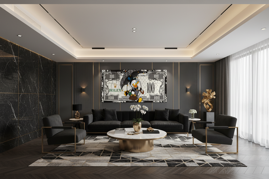 Luxury living room setting
