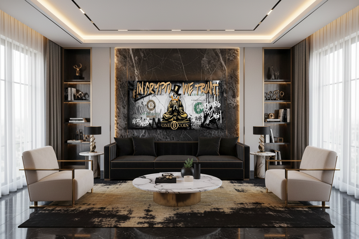 Luxury living room setting