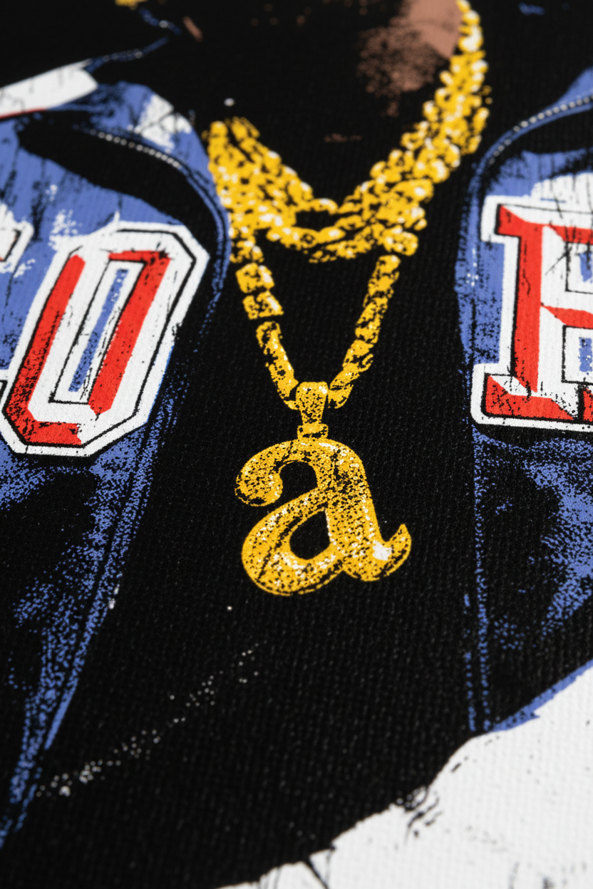 Macro close-up Kendrick Lamar canvas