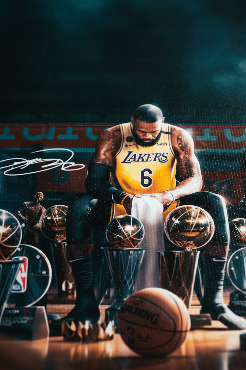 Macro close-up LeBron James canvas