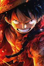 Macro close-up Luffy canvas
