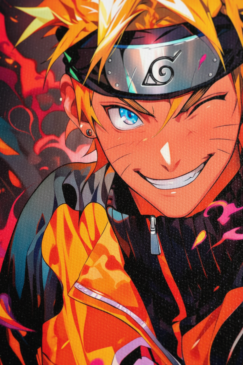 Macro close-up Naruto canvas