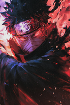 Macro close-up Obito canvas