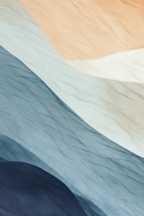 Macro close-up Pastel Waves canvas