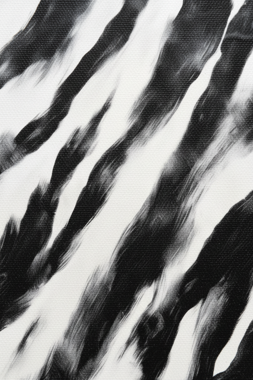 Macro close-up Zebra Stripes canvas