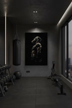 McGregor canvas in gym room