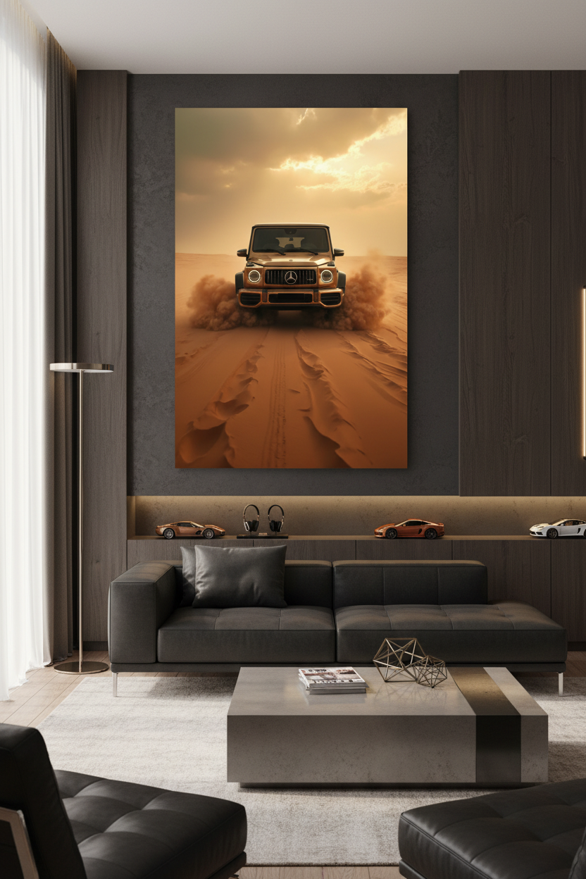 Mercedes G63 Canvas σε Δωμάτιο