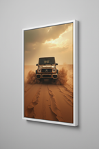 Mercedes G63 Canvas με Λευκή Κορνίζα