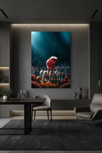 Michael Jordan canvas in dark luxury room