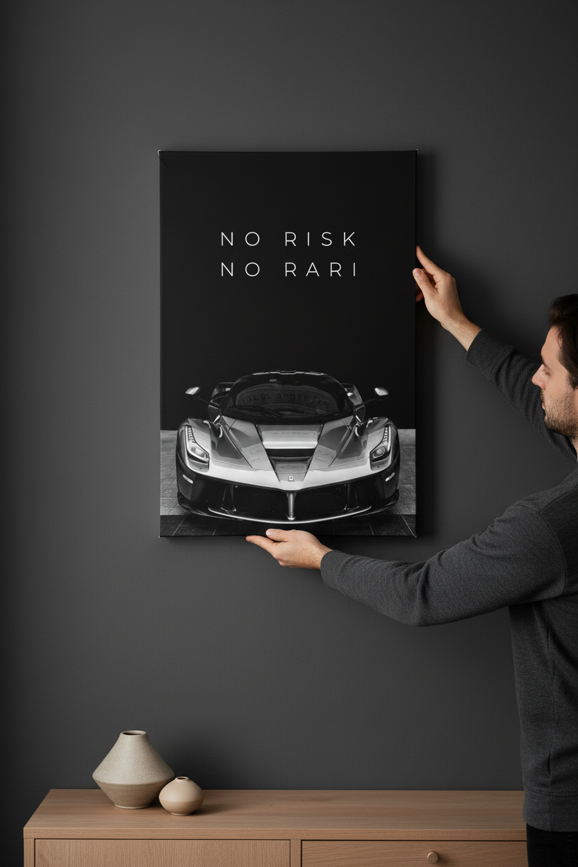 No Risk No Rari Hanging Canvas