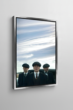 Peaky Blinders Canvas - Ασημί Κορνίζα
