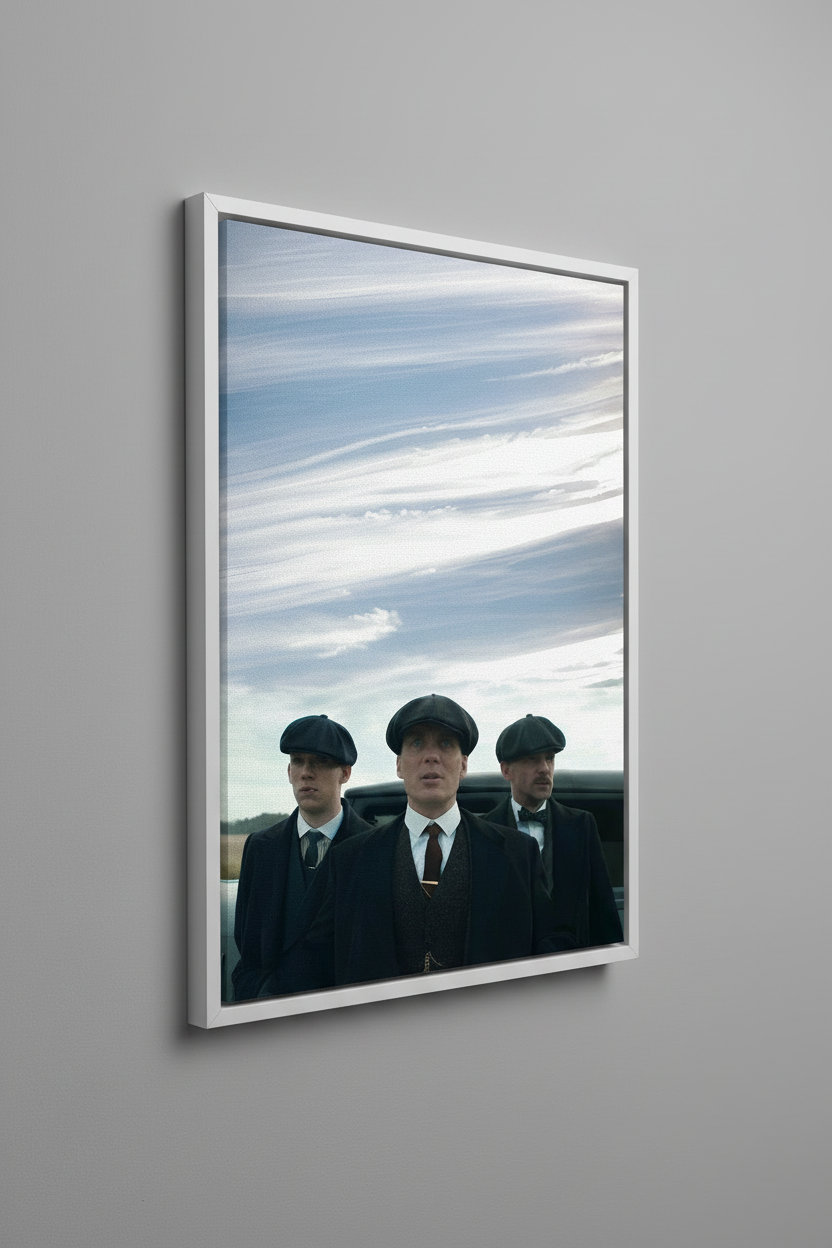 Peaky Blinders Canvas - Λευκή Κορνίζα