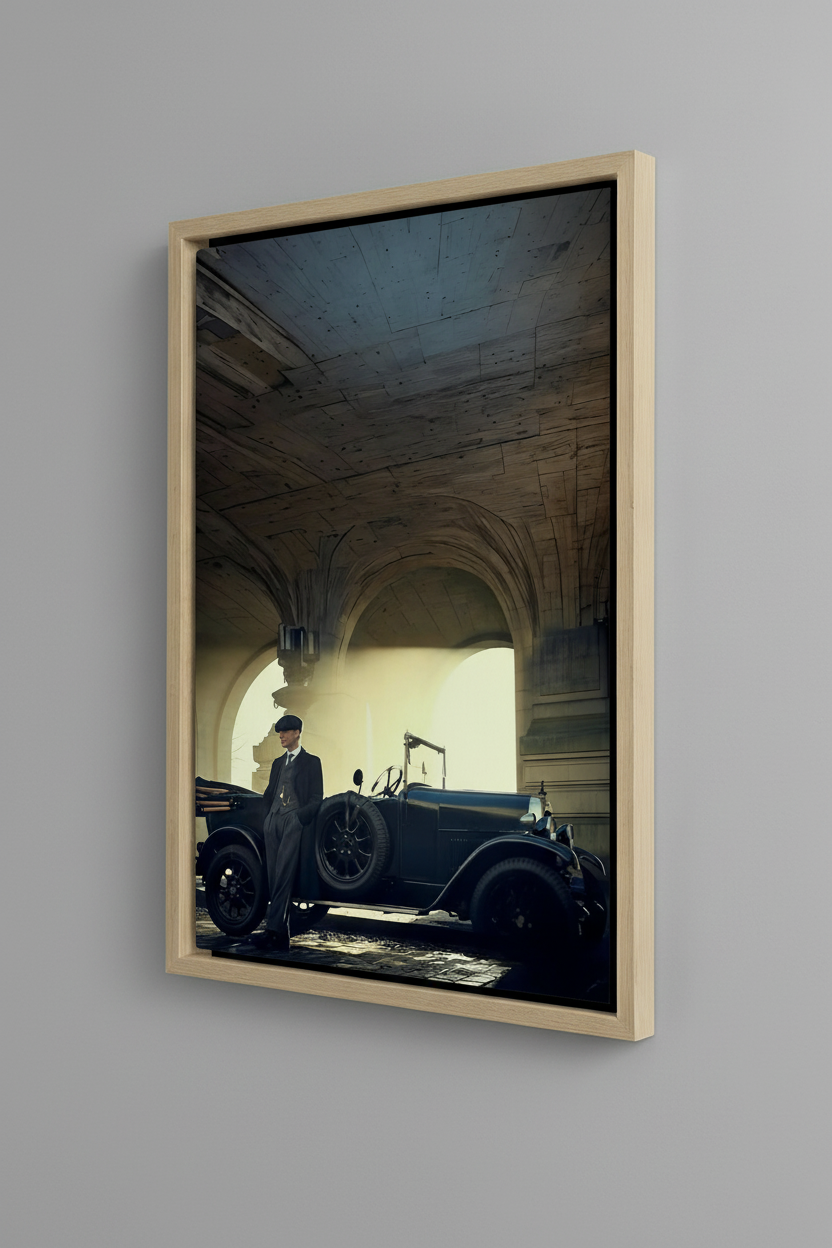 Peaky Blinders Canvas - Ανοιχτή Ξύλινη Κορνίζα