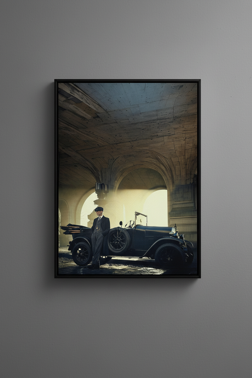 Peaky Blinders Canvas - Μαύρη Κορνίζα
