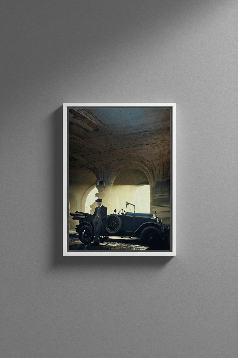 Peaky Blinders Canvas - Λευκή Κορνίζα