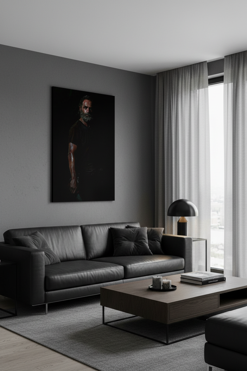 Rick Grimes Canvas σε Δωμάτιο
