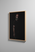 Rick Grimes Canvas με Ξύλινη Κορνίζα