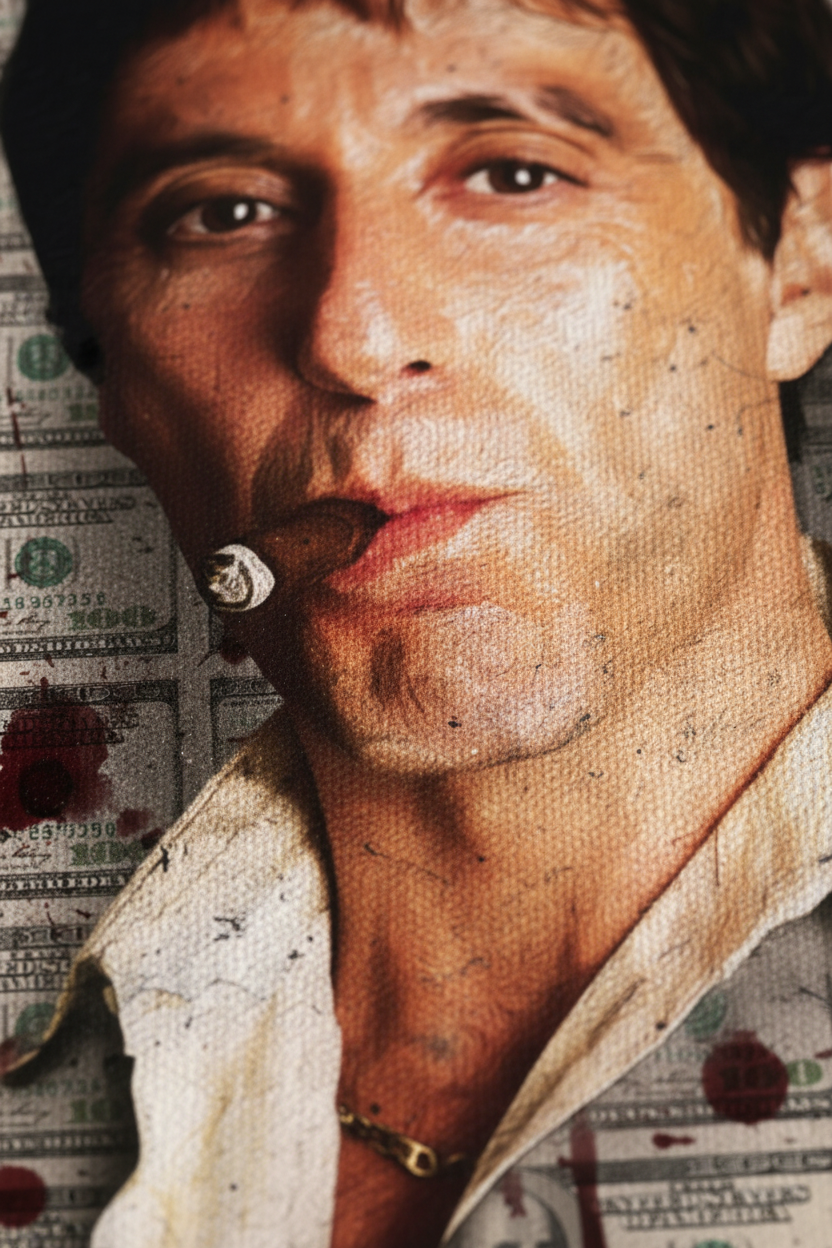 Scarface Canvas - Quality Detail