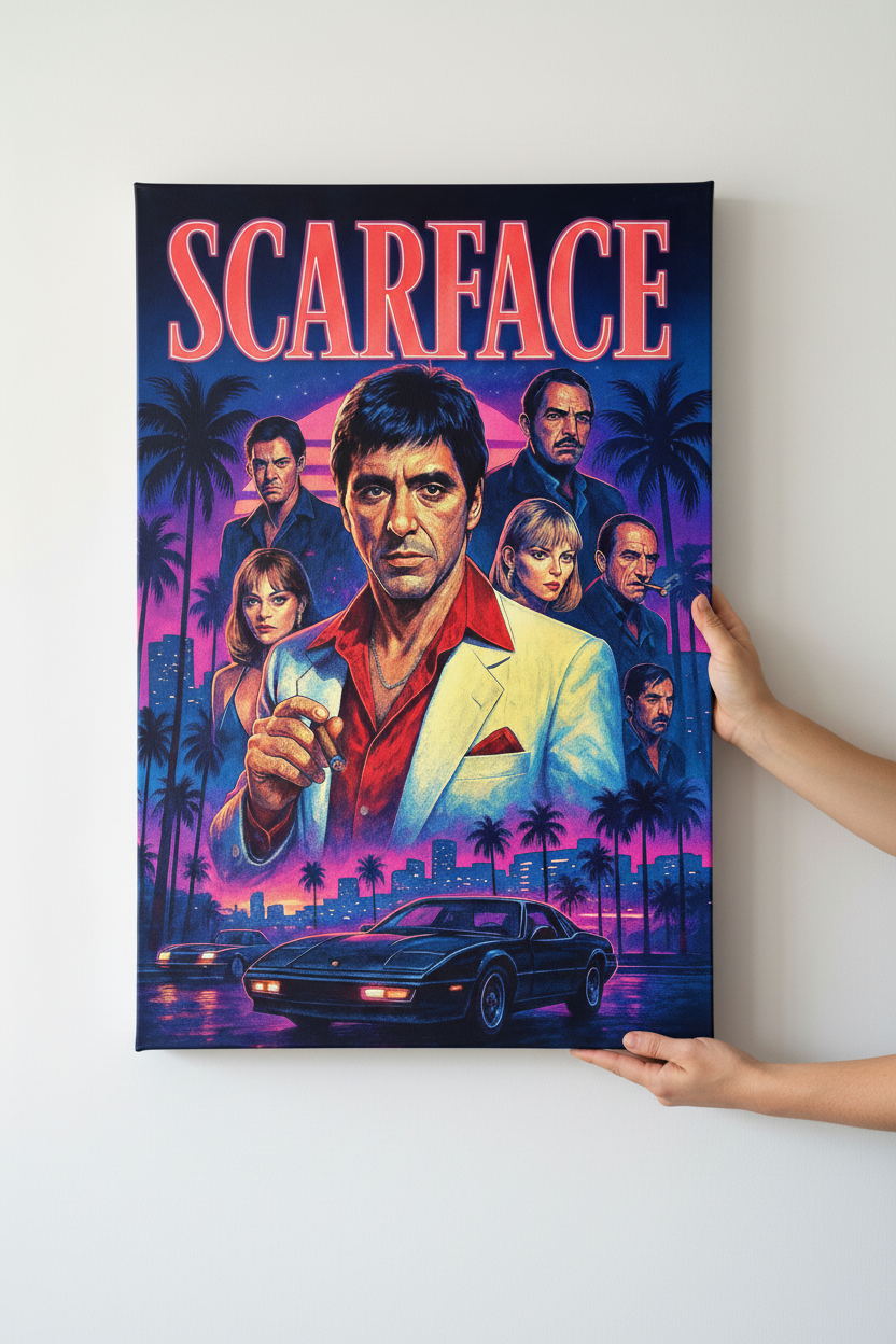 Χέρια που κρεμάνε τον Scarface Canvas