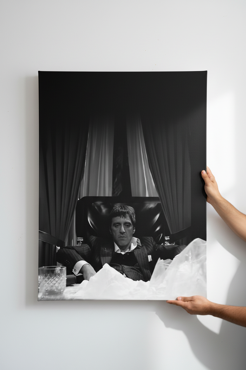 Χέρια που κρεμάνε τον Scarface Canvas