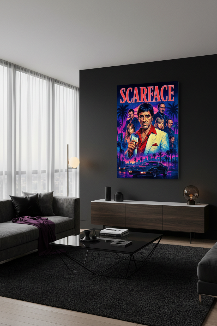 Scarface Canvas σε Δωμάτιο